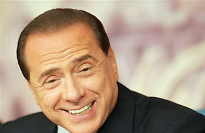 Берлускони на Лампедузе