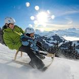 Семейный отдых в Швейцарии, катание на санях, гора Риги (Mt Rigi) Семейный отдых в Швейцарии, катание на санях, гора Риги (Mt Rigi)