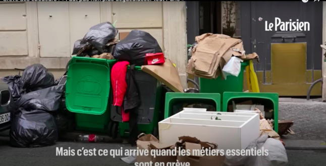 Во Франции продолжается забастовка мусорщиков