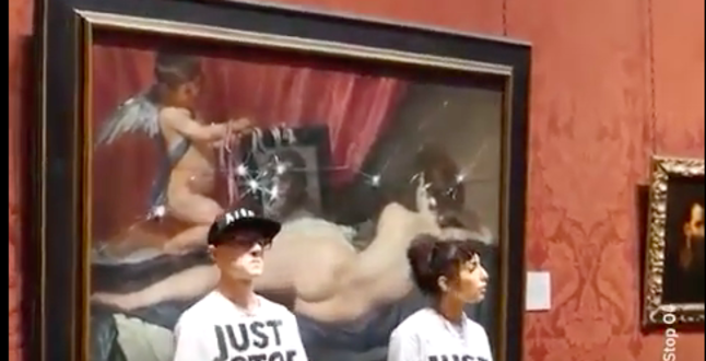 Экоактивисты разбили стекло картины Веласкеса в Национальной галерее Лондона