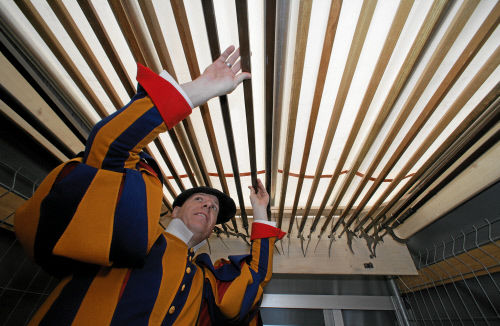 В честь 500-летия швейцарской гвардии в 2006 году около 70 бывших и настоящих военнослужащих папской охраны совершили пеший переход из швейцарской Беллинцоны в Рим. 720-километровый маршрут, по которому их предшественники в 1506 году пришли в Ватикан защищать Папу, гвардейцы преодолели за 27 дней  7 апреля они покинули Беллинцону и прибыли в Вечный город 6 мая.