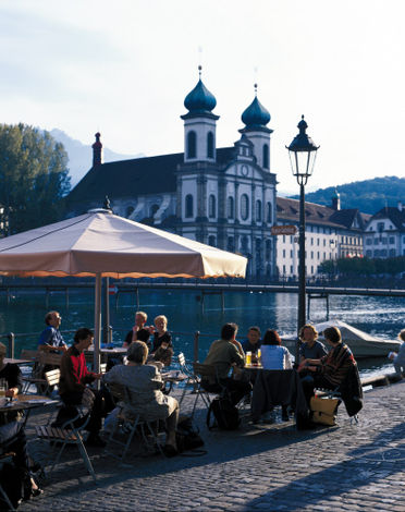 Кафе на улице, Люцерн