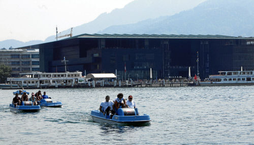 Катание на катамаранах, Фирвальдштетское озеро,  Люцерн