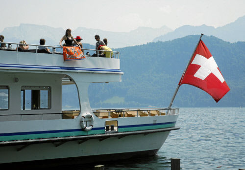 Путешествие на лодке от Веггис до Люцерна