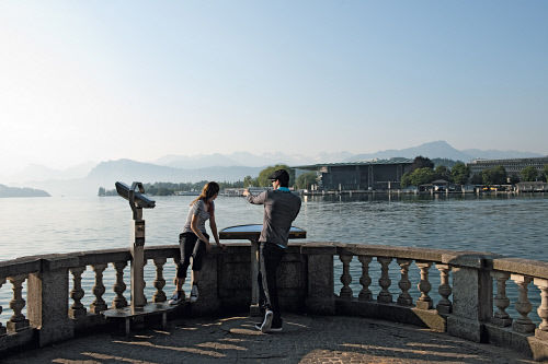 Вид на Фирвальдштетское озеро,  Люцерн