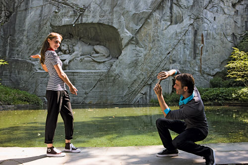 Памятник льву в Люцерне, сделан в 1821 году