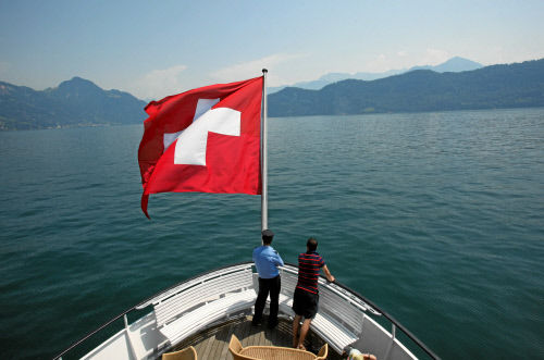 Путешествие на лодке от Веггис до Люцерна