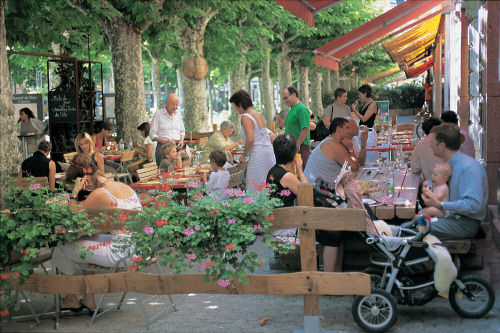 Центральная площадь в Мартиньи, кантон Вале