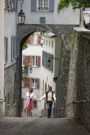 Улица в Сьоне, столице кантона Вале