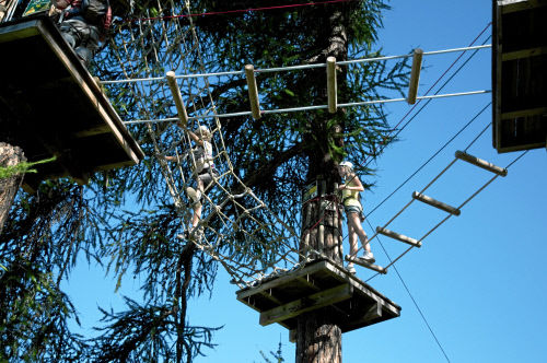 В парке Vercorin Adventure Forest (кантон Вале) находится самая длинная полоса препятствий в Швейцарии