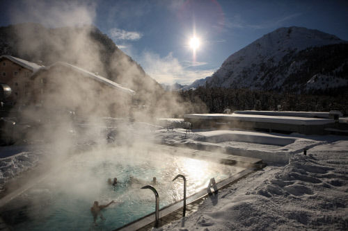 Бассейн термального центра Bellavita Pool & Spa в Понтрезине (Pontresina)