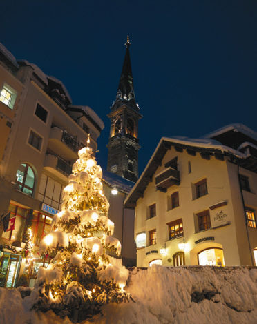 Рождество в Санкт-Мориц (St. Moritz), кантон Граубюнден (Graubuenden)