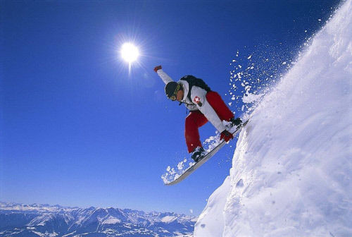 Сноубординг, Лаакс (Laax), кантон Граубюнден (Graubuenden) 