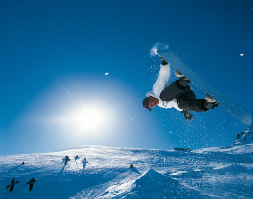 Катание на сноуборде на горнолыжном курорте Корвилья (Corviglia)