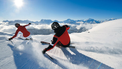 Катание на лыжах, Белальп (Belalp), кантон Вале (Valais)