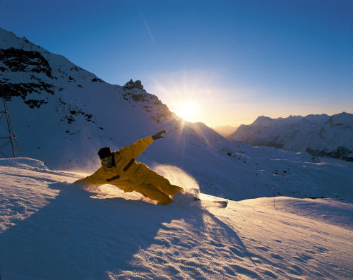 Катание на лыжах, Корвач (Corvatsch)