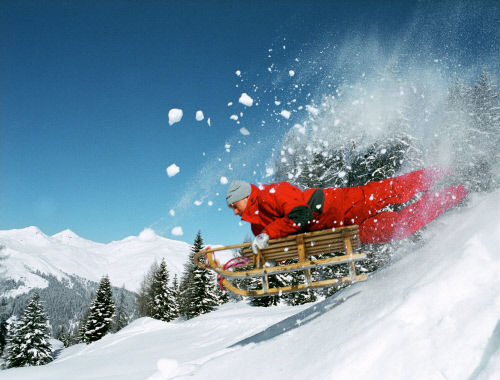 Катание на санях, горнолыжный курорт Давос Клостер (Davos/Klosters)