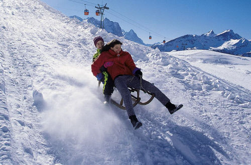 Катание на санях на горнолыжном курорте Майринген –Хаслиберг (Meiringen Hasliberg)