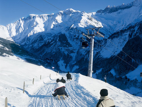 Катание на санях, Эльм (Elm), кантон Гларус (Glarus)