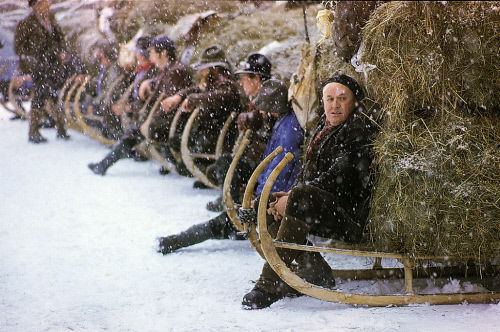 Гонки на санях, груженных сеном,  в местечке Альт-Санкт-Йохан (Alt St. Johann), кантон Санкт-Галлен (St. Gallen). Истоки соревнований уходят корнями в те времена, когда сено хранилось на горных пастбищах и фермерам приходилось на санях спускать его в долину.