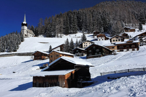 Деревушка Весен (Wiesen), регион Давос (Davos), кантон Граубюнден (Graubünden)