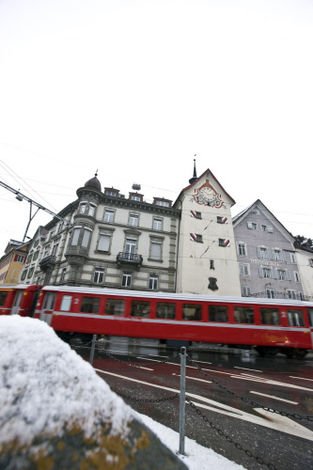 Железная дорога на горнолыжном курорте Ароса