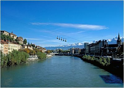 Гренобль, канатная дорога в Бастилии