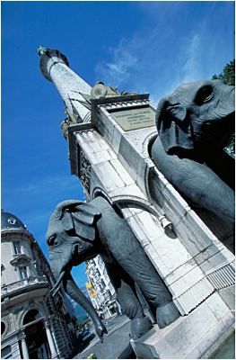 Фонтан слонов в Шамбери