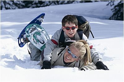 Прогулка на снегоступах по Plateau des Glières