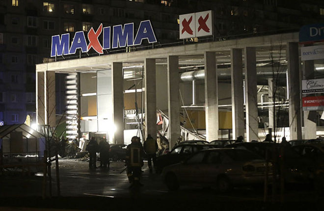 Обрушение ТЦ в Риге