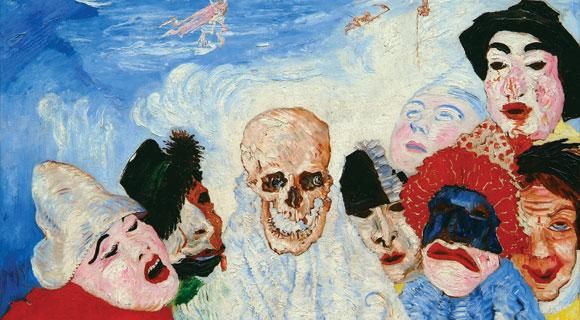 Джеймс Энсор «Маски и смерть». Льеж, Музей изящных искусств