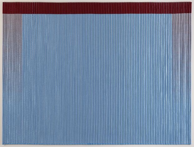 Галерея N. Vrouyr Синий-красный, тканый ковер и синтетического шелка на хлопковой основе. Хавьер Фернандес (Сантандер, 1942) В 225 x Ш 300 см