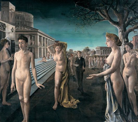 Поль Дельво «Заря над городом». Брюссель, частная коллекция банка Belfius