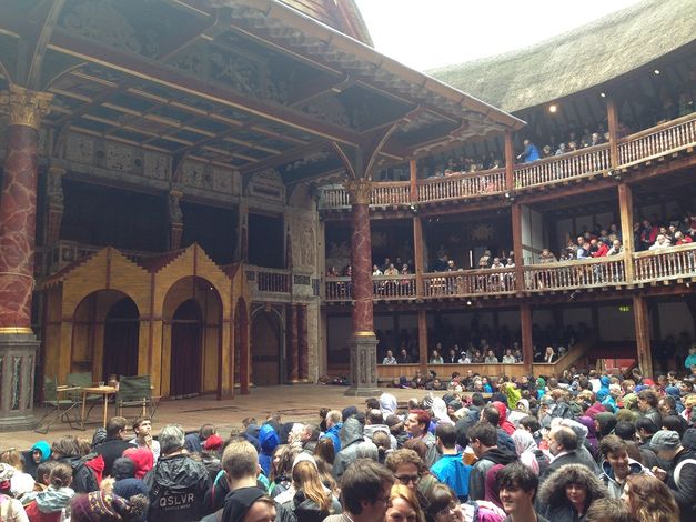 Театр "Глобус", где работал Шекспир, Лондон