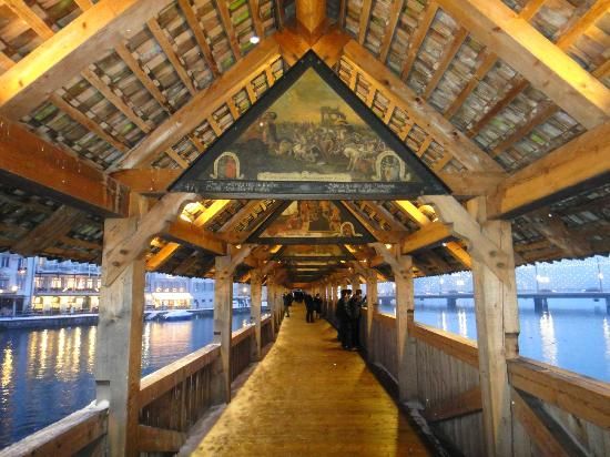 Росписи внутри Капельбрюкке