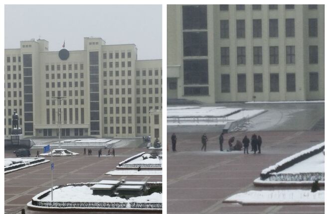 В Минске мужчина совершил самоподжог у здания правительства
