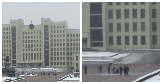 В Минске мужчина совершил самоподжог у здания правительства