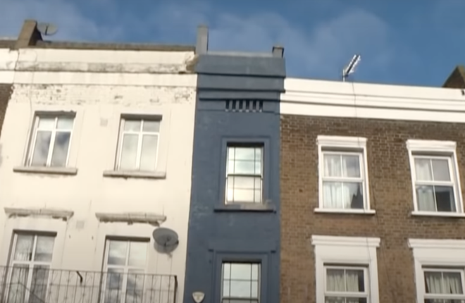 Самый узкий дом продается в Лондоне