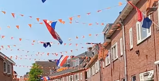 Улицы Нидерландов стали оранжевыми