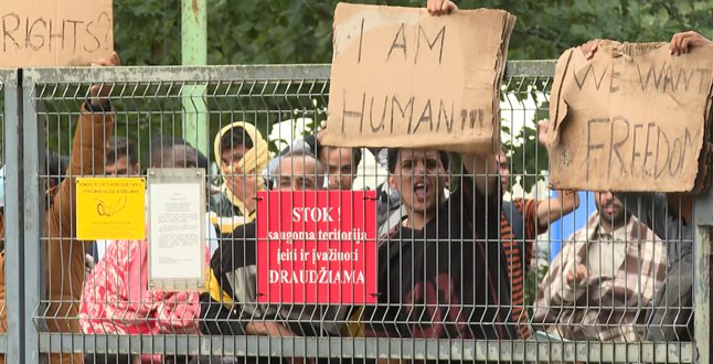 В Литве в лагере мигрантов вспыхнули массовые беспорядки