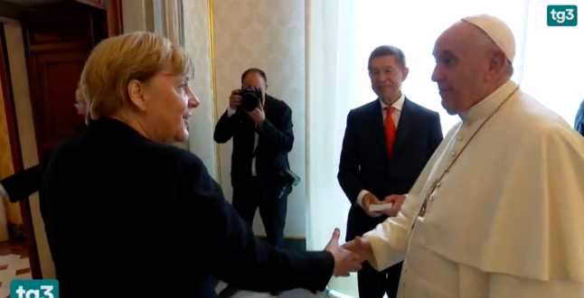 Ангела Меркель посетила римского папу