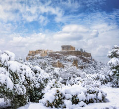 Снегопад в Турции и Греции