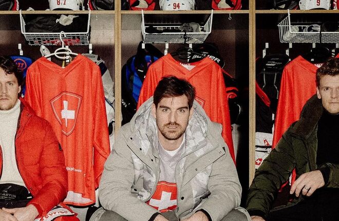 Сборная по хоккею Швейцарии снялась для модного бренда | Фото