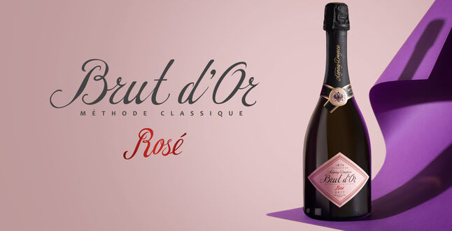 «Абрау-Дюрсо» представляет новое розовое игристое вино Brut d’Or Rose