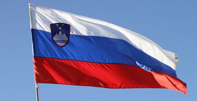 С посольства Словении в Киеве убрали флаг, потому что он похож на российский