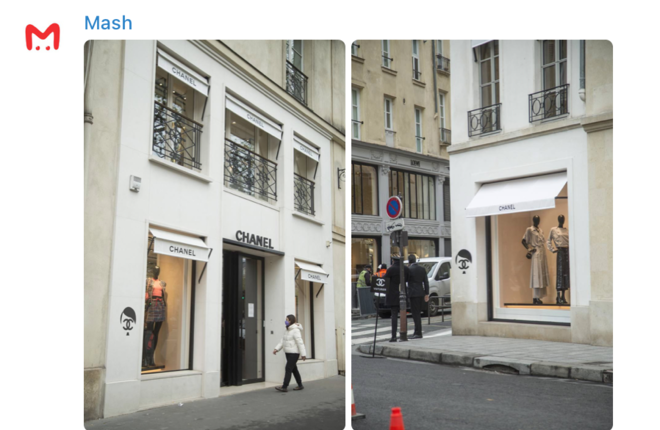 На парижском бутике Chanel появился логотип бренда с изображением Гитлера