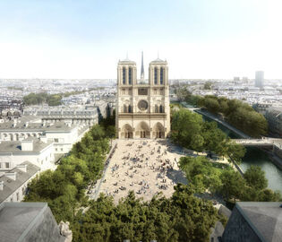 Власти Парижа показали, как изменится площадь перед Нотр-дам-де-Пари