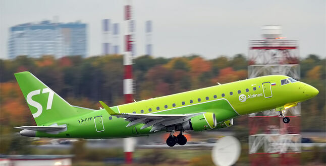 S7 Airlines распродает авиабилеты со скидкой до 50%