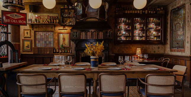 Бар в стиле английского магазина XIX века представил завтраки