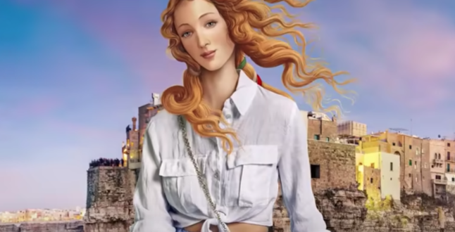 Италия запустила рекламную кампанию с Венерой в мини-юбке